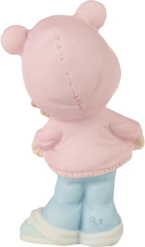 Precious Moments Little Girl Figurine for Grandma | My Grandma Spoils Me Brunette Hair Bisque Porcelain Girl Figurine | Gift for Grandma | Mother's Day | Hand-Painted in Saudi Arabia