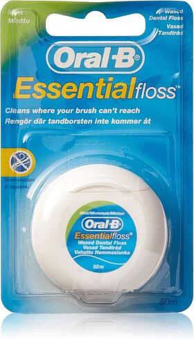خيط تنظيف أسنان أورال-بي بالنعناع | خيط تنظيف الأسنان المشمع (عبوة من 6 قطع) in Kuwait