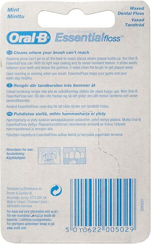 خيط تنظيف أسنان أورال-بي بالنعناع | خيط تنظيف الأسنان المشمع (عبوة من 6 قطع) in Kuwait