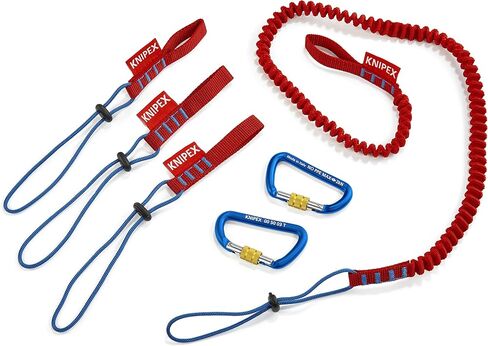 أدوات KNIPEX - نظام ربط الأدوات (1 حبل، 3 أشرطة محول و2 حلقة تسلق) (005004TBKA) in Saudi Arabia