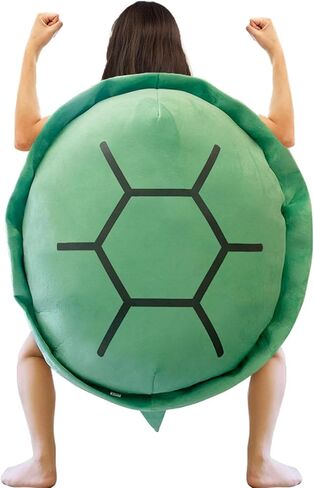 Enhopty 40" Wearable Turtle Shell Plush Pillows Tortoise Plush Pillow Funny Animal Dress Up for Kids (Green, 40inch) in Saudi Arabia
