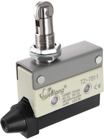 Uxcell TZ-7311 SPDT 1NO + 1NC لوحة جبل المكبس الدوار نوع لحظة التبديل الحد الصغير in Saudi Arabia