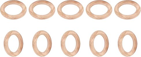 33mmx42.5mmx2mm(IDxODxT) Flat Copper Sealing Washers - 5Pack - Good for Industrial Machinery M33 Screws - Copper Flat Ring Gaskets in Saudi Arabia