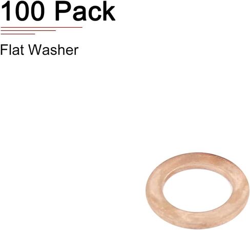 33mmx42.5mmx2mm(IDxODxT) Flat Copper Sealing Washers - 5Pack - Good for Industrial Machinery M33 Screws - Copper Flat Ring Gaskets in Saudi Arabia