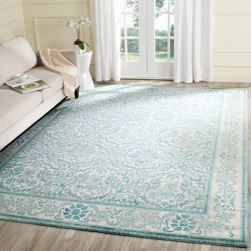 SAFAVIEH Evoke Collection 2'2" x 7' Ivory/Gold EVK242S Non-Shedding Living Room Entryway Foyer Hallway Bedroom Runner Rug in Saudi Arabia