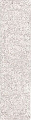 SAFAVIEH Metro Collection Runner Rug - 2'3" x 9', Beige & Ivory, Handmade Floral Wool, Ideal for High Traffic Areas in Living Room, Bedroom (MET879B) in Saudi Arabia