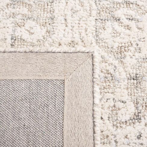 SAFAVIEH Metro Collection Runner Rug - 2'3" x 9', Beige & Ivory, Handmade Floral Wool, Ideal for High Traffic Areas in Living Room, Bedroom (MET879B) in Saudi Arabia