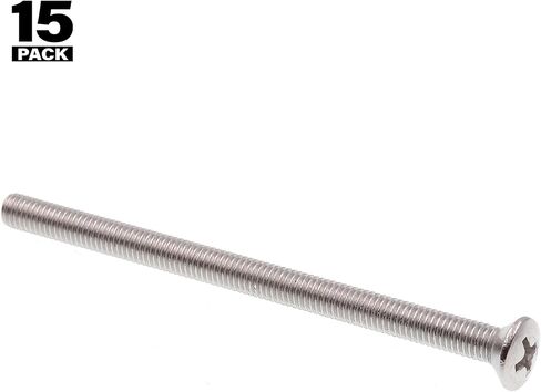 Prime-Line 9010941 Machine Screws, Oval Head, Phillips Drive, #10-32 X 3 In., Grade 18-8 (15 Pack) in Saudi Arabia