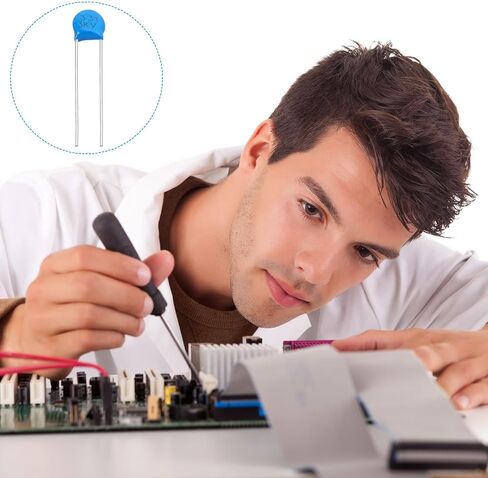 PATIKIL 4.7nf 3kv High Voltage Ceramic Capacitor, 20 Pcs Ceramic Chip Capacitor Assortment Kit for Power, Blue in Saudi Arabia