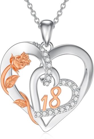 Mother Father Daughter/Family/18 Year Old Necklace S925 Sterling Silver Family Pendant Mother Daughter Jewelry, for Women Mom Grandma Sister Wife Sister Father Anniversary Christmas Birthday Mothers Day, 18+2 Inch in Saudi Arabia