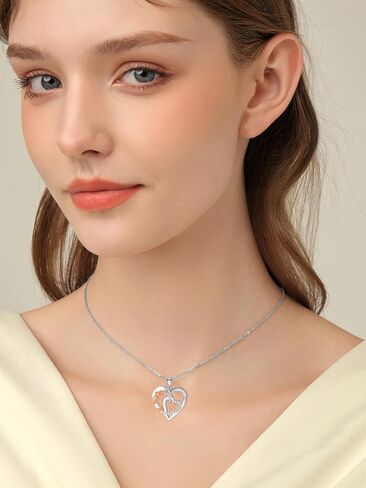 Mother Father Daughter/Family/18 Year Old Necklace S925 Sterling Silver Family Pendant Mother Daughter Jewelry, for Women Mom Grandma Sister Wife Sister Father Anniversary Christmas Birthday Mothers Day, 18+2 Inch in Saudi Arabia