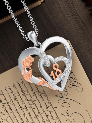 Mother Father Daughter/Family/18 Year Old Necklace S925 Sterling Silver Family Pendant Mother Daughter Jewelry, for Women Mom Grandma Sister Wife Sister Father Anniversary Christmas Birthday Mothers Day, 18+2 Inch in Saudi Arabia