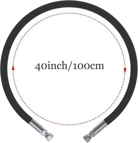 قطعتان من خرطوم الضاغط 40 بوصة 1/2 بوصة NPT، خرطوم ضاغط الهواء من الدرجة الصناعية مصنوع من هيكل مرن من الفولاذ المقاوم للصدأ مع تركيبات ذكر 1/2 بوصة NPT كلا الطرفين يدوران بحرية 750 درجة فهرنهايت 450 رطل لكل بوصة مربعة in Kuwait