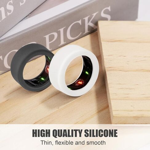 4pcs Silicone Ring Cover Compatible with Oura Ring Gen 3, Round Ring Case Elastic Ring Protection Smart Ring Protector Sleeve Accessories for Oura Ring Working Out (M for 11/12/13) in Saudi Arabia