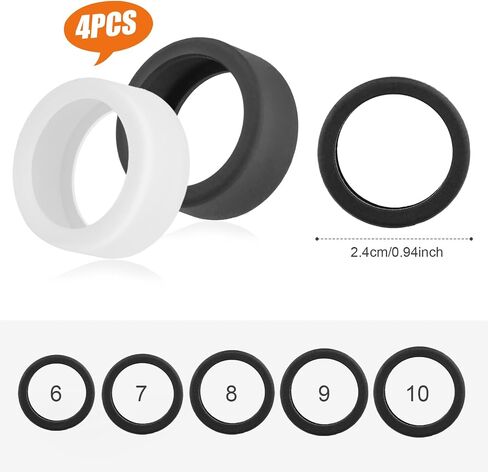 4pcs Silicone Ring Cover Compatible with Oura Ring Gen 3, Round Ring Case Elastic Ring Protection Smart Ring Protector Sleeve Accessories for Oura Ring Working Out (M for 11/12/13) in Saudi Arabia
