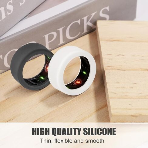 4pcs Silicone Ring Cover Compatible with Oura Ring Gen 3, Round Ring Case Elastic Ring Protection Smart Ring Protector Sleeve Accessories for Oura Ring Working Out (M for 11/12/13) in Saudi Arabia