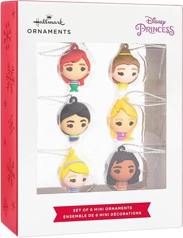 Hallmark Disney Princess Miniature Christmas Ornaments, Mini Set of 6 in Saudi Arabia