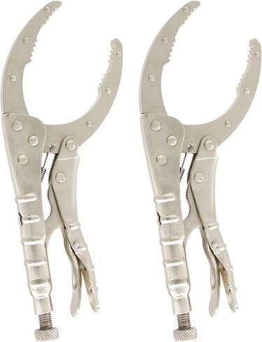 مشبك سلسلة قفل Monster & Master مقاس 10 بوصات مع سلسلة مقاس 18 بوصة، ومفتاح ربط سلسلة، فولاذ CRV، مجموعة مكونة من قطعتين، MM-CP-003x2 in Kuwait