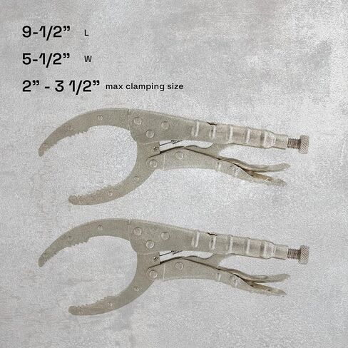 مشبك سلسلة قفل Monster & Master مقاس 10 بوصات مع سلسلة مقاس 18 بوصة، ومفتاح ربط سلسلة، فولاذ CRV، مجموعة مكونة من قطعتين، MM-CP-003x2 in Kuwait