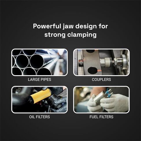 مشبك سلسلة قفل Monster & Master مقاس 10 بوصات مع سلسلة مقاس 18 بوصة، ومفتاح ربط سلسلة، فولاذ CRV، مجموعة مكونة من قطعتين، MM-CP-003x2 in Kuwait