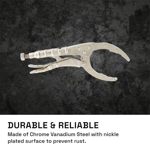 مشبك سلسلة قفل Monster & Master مقاس 10 بوصات مع سلسلة مقاس 18 بوصة، ومفتاح ربط سلسلة، فولاذ CRV، مجموعة مكونة من قطعتين، MM-CP-003x2 in Kuwait