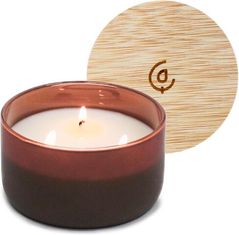 Calyan Wax Co. 3 Wick Candle, Resilience Series, Mahogany + Cashmere Scented Candle, 30+ Hour Burn Time, 3 Wick Soy Candles, Non Toxic & Vegan Soy Wax, Glass Scented Candles, 12oz in Saudi Arabia