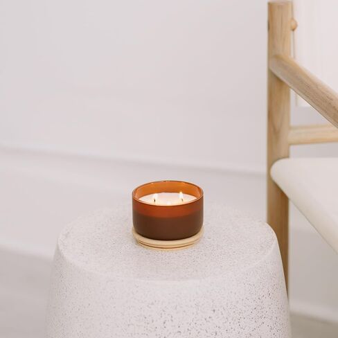 Calyan Wax Co. 3 Wick Candle, Resilience Series, Mahogany + Cashmere Scented Candle, 30+ Hour Burn Time, 3 Wick Soy Candles, Non Toxic & Vegan Soy Wax, Glass Scented Candles, 12oz in Saudi Arabia