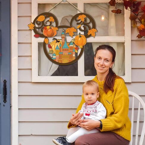 ديكورات حفلات الخريف، لافتة خشبية، مرحباً بالخريف، شماعة باب خشبية، خريف، عيد الشكر، باب الحصاد، ديكورات معلقة، أوراق اليقطين، ديكورات باب للترحيب بالمنزل in Kuwait