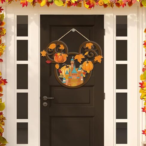 ديكورات حفلات الخريف، لافتة خشبية، مرحباً بالخريف، شماعة باب خشبية، خريف، عيد الشكر، باب الحصاد، ديكورات معلقة، أوراق اليقطين، ديكورات باب للترحيب بالمنزل in Kuwait