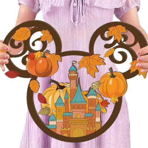 ديكورات حفلات الخريف، لافتة خشبية، مرحباً بالخريف، شماعة باب خشبية، خريف، عيد الشكر، باب الحصاد، ديكورات معلقة، أوراق اليقطين، ديكورات باب للترحيب بالمنزل in Kuwait