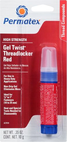 Permatex 24010-6PK Medium Strength Threadlocker Blue Gel, 10 g Gel Twist Applicator (Pack of 6) in Saudi Arabia