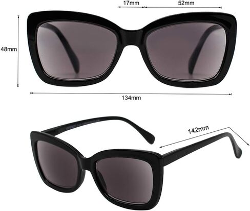VITENZI Full Reader Sunglasses for Women Tinted Reading Sun Glasses with Built In Full Readers, Carpi in Saudi Arabia