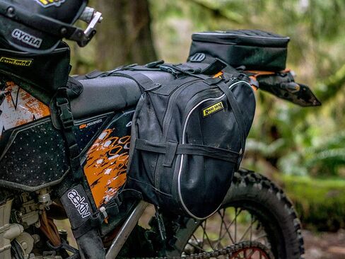 Nelson-Rigg Waterproof Rackless Hurricane Dual Sport Saddlebags. Lightweight, soft sided, fits Most Dual Sport/Enduro KTM Honda Yamaha & Suzuki Models. 14L per side in Saudi Arabia