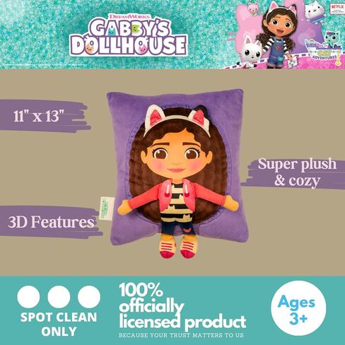 Franco DreamWorks Gabby's Dollhouse Kids Super Plush Cozy Snuggle (TM) Pillow (100% Officially Licensed Product) in Saudi Arabia