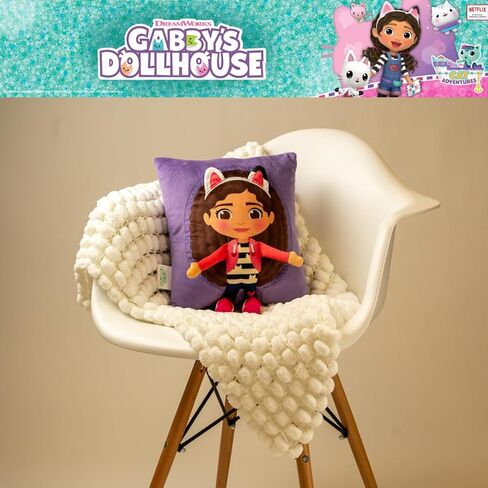 Franco DreamWorks Gabby's Dollhouse Kids Super Plush Cozy Snuggle (TM) Pillow (100% Officially Licensed Product) in Saudi Arabia