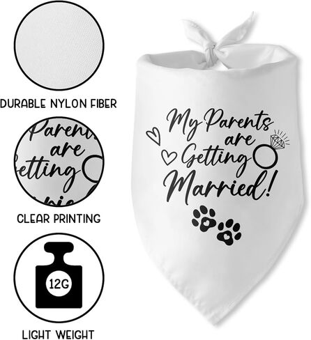 I Do Too Dog Bandana Dog Wedding Bandana Wedding Engagement Dog Bandana Puppy Bandana Photo Prop Pet Scarf Accessories for Pet Dog Lovers Gifts in Kuwait