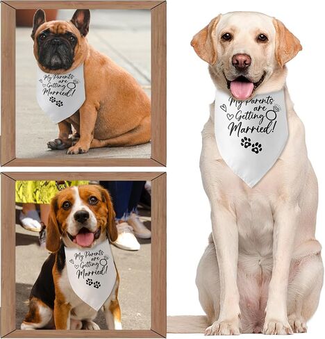 I Do Too Dog Bandana Dog Wedding Bandana Wedding Engagement Dog Bandana Puppy Bandana Photo Prop Pet Scarf Accessories for Pet Dog Lovers Gifts in Kuwait