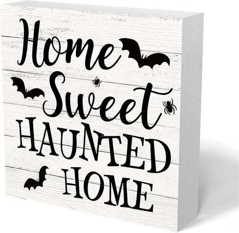 Vintage Fall Pumpkin Wooden Box Sign Funny Desk Decor Halloween Decorations Fall Decor for Home Farmhouse Table Bedroom Tiered Tray Wall Rustic Plaque Block Sign Decorative Thanksgiving Decor in Saudi Arabia