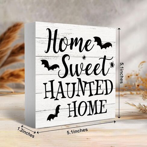 Vintage Fall Pumpkin Wooden Box Sign Funny Desk Decor Halloween Decorations Fall Decor for Home Farmhouse Table Bedroom Tiered Tray Wall Rustic Plaque Block Sign Decorative Thanksgiving Decor in Saudi Arabia