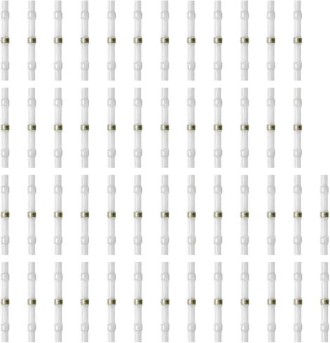 50 قطعة موصل سلك سدادة اللحام، موصلات لحام سوبوبي، موصلات مؤخرة الانكماش الحراري، محطات كهربائية نحاسية بيضاء in Kuwait