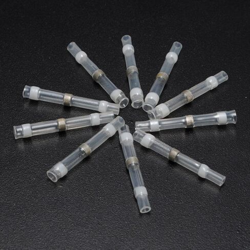 50 قطعة موصل سلك سدادة اللحام، موصلات لحام سوبوبي، موصلات مؤخرة الانكماش الحراري، محطات كهربائية نحاسية بيضاء in Kuwait