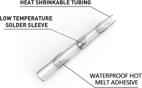 50 قطعة موصل سلك سدادة اللحام، موصلات لحام سوبوبي، موصلات مؤخرة الانكماش الحراري، محطات كهربائية نحاسية بيضاء in Kuwait