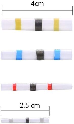 50 قطعة موصل سلك سدادة اللحام، موصلات لحام سوبوبي، موصلات مؤخرة الانكماش الحراري، محطات كهربائية نحاسية بيضاء in Kuwait