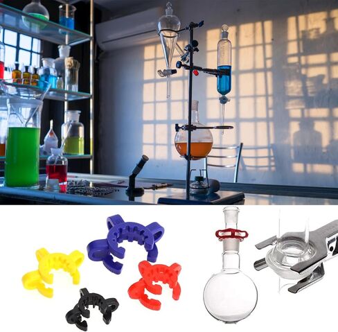SING F LTD 9PCS Plastic Joint Clips 10/12/14/19/24/29/34/40/45mm for Joint Glass Standard Conical Interface Clip Ground Glass Joint Lab Accessory Multi Size and Colors in Saudi Arabia