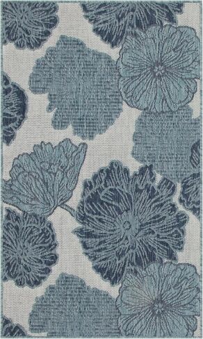 Nourison Garden Oasis Indoor/Outdoor Coral 8' x 10' Area Rug, Easy-Cleaning, Non Shedding, Bed Room, Living Room, Dining Room, Kitchen (8x10) in Saudi Arabia