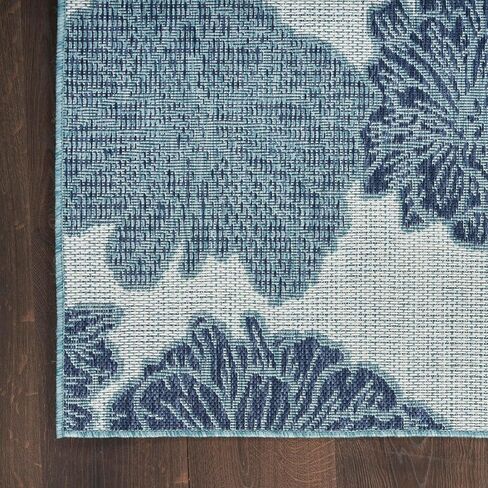Nourison Garden Oasis Indoor/Outdoor Coral 8' x 10' Area Rug, Easy-Cleaning, Non Shedding, Bed Room, Living Room, Dining Room, Kitchen (8x10) in Saudi Arabia