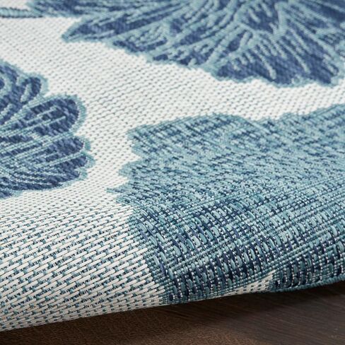 Nourison Garden Oasis Indoor/Outdoor Coral 8' x 10' Area Rug, Easy-Cleaning, Non Shedding, Bed Room, Living Room, Dining Room, Kitchen (8x10) in Saudi Arabia
