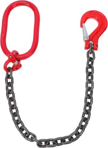 Baluue Chain Sling, Lifting Chain Slings with Hooks, Engine Chain Hoist Lifts, 1 ton Capacity Lifting Sling Chains Engine Lift Chain for Security Towing Industrial Scientific Handling in Kuwait