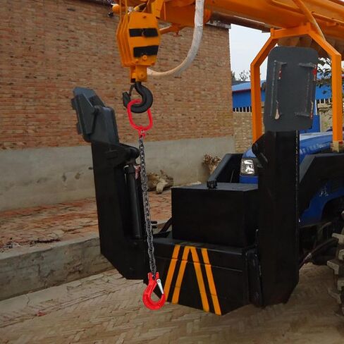 Baluue Chain Sling, Lifting Chain Slings with Hooks, Engine Chain Hoist Lifts, 1 ton Capacity Lifting Sling Chains Engine Lift Chain for Security Towing Industrial Scientific Handling in Kuwait