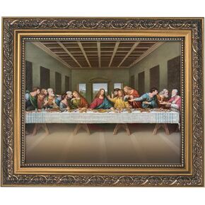 Gerffert Inspirational Framed Print, 13 x 11-Inch, Davinci-The Last Supper